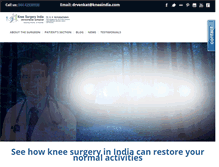 Tablet Screenshot of kneeindia.com